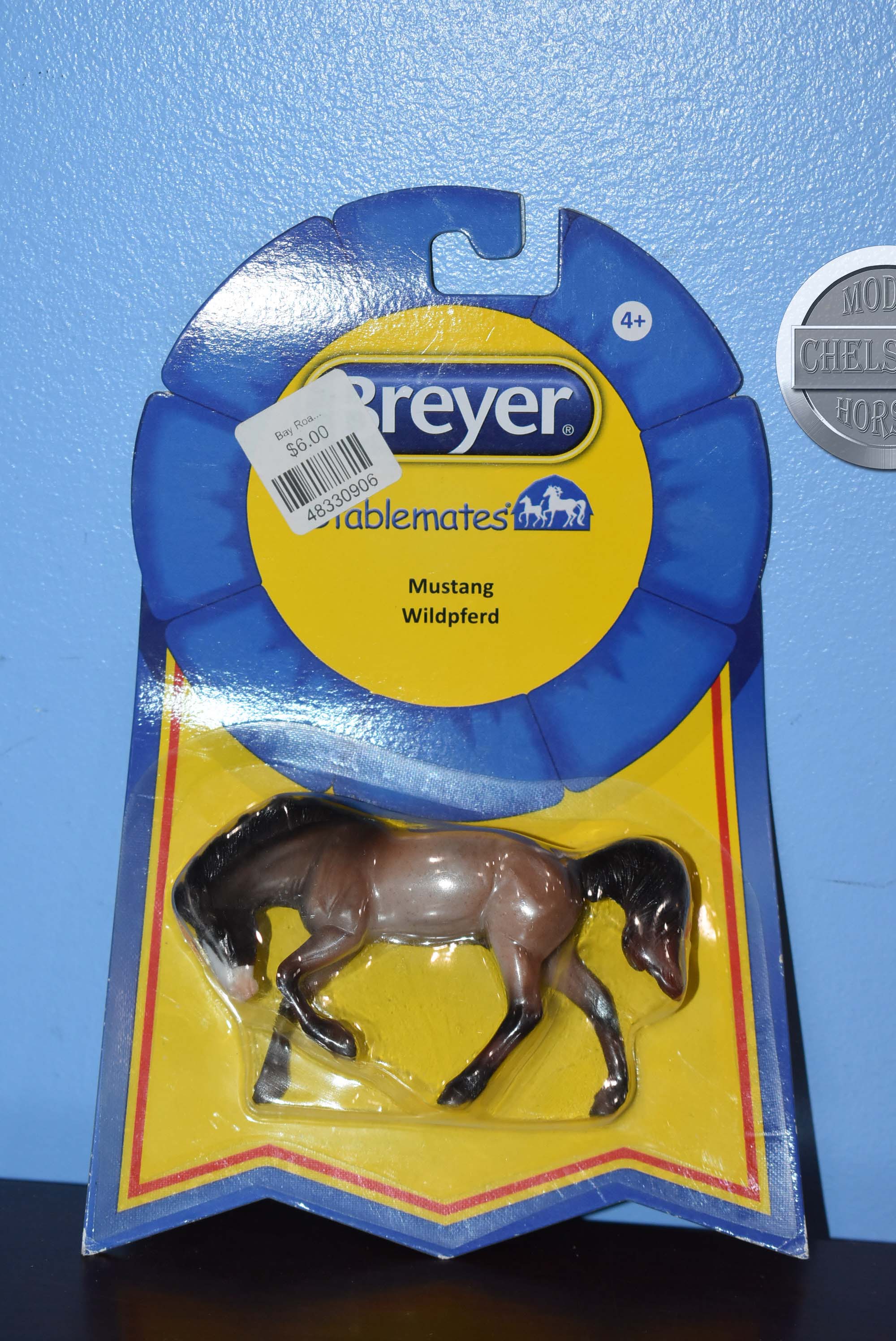 Grulla Mustang on Rivet Mold-New in Package-Breyer Stablemate