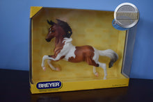 Load image into Gallery viewer, Bay White Tobiano-Treasure Hunt Pegasus Series-Silver Mold-Breyer Traditional