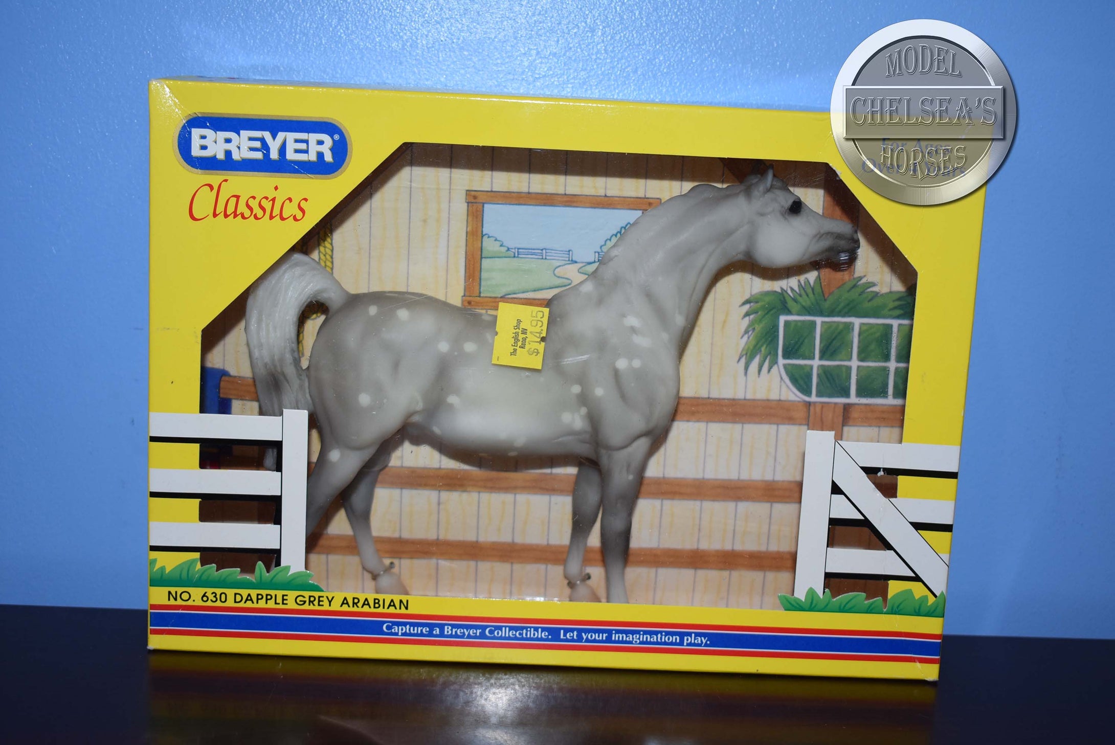 Dapple Grey Arabian-Damaged Box-Show Arabian Mold-New in Box-Breyer Classic