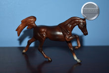 Load image into Gallery viewer, Liver Chestnut Arabian-Galloping Arabian Mold-Breyer Stablemate