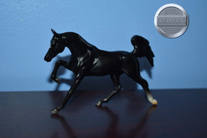 Black Arabian-Galloping Arabian Mold-Breyer Stablemate
