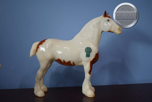 Blossom and Belle-No Box, No COA-Vintage Club Exclusive-Clydesdale Mare and Foal Mold-Breyer Traditional