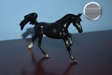 Load image into Gallery viewer, Black Arabian-Galloping Arabian Mold-Breyer Stablemate