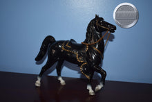 Load image into Gallery viewer, Black Fury Prancer with Saddle-Fury Mold-Breyer Traditional