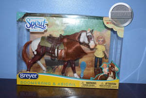 Boomerang and Abigail Horse and Rider Set-New in Box-Breyer Classic