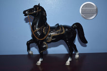 Load image into Gallery viewer, Black Fury Prancer with Saddle-Fury Mold-Breyer Traditional