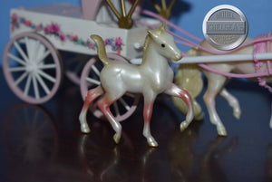 Fairytale Wagon with Horse and Foal-Breyer Accessories and Stablemate