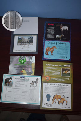 Lot of COA's-SELECT Your COA-Breyer Accessories
