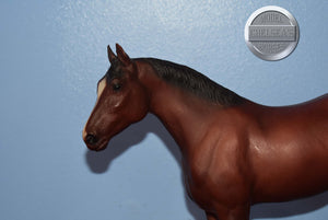 Bay Quarter Horse Yearling-Chalky?-Yearling Mold-Breyer Traditional
