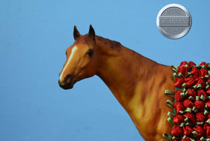 25th Anniversary Secretariat with Roses-Old Mold Secretariat-Breyer Traditional