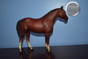 Bay Quarter Horse Yearling-Chalky?-Yearling Mold-Breyer Traditional