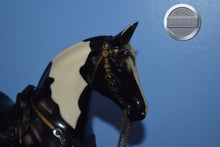 Load image into Gallery viewer, Black White Paint Western Horse-Western HORSE Mold-Breyer Traditional