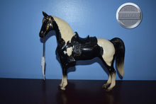 Load image into Gallery viewer, Black White Paint Western Horse-Western HORSE Mold-Breyer Traditional
