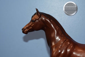 Mahogany Bay Mare and Foal-Proud Arabian Mare and Foal Mold-Breyer Traditional