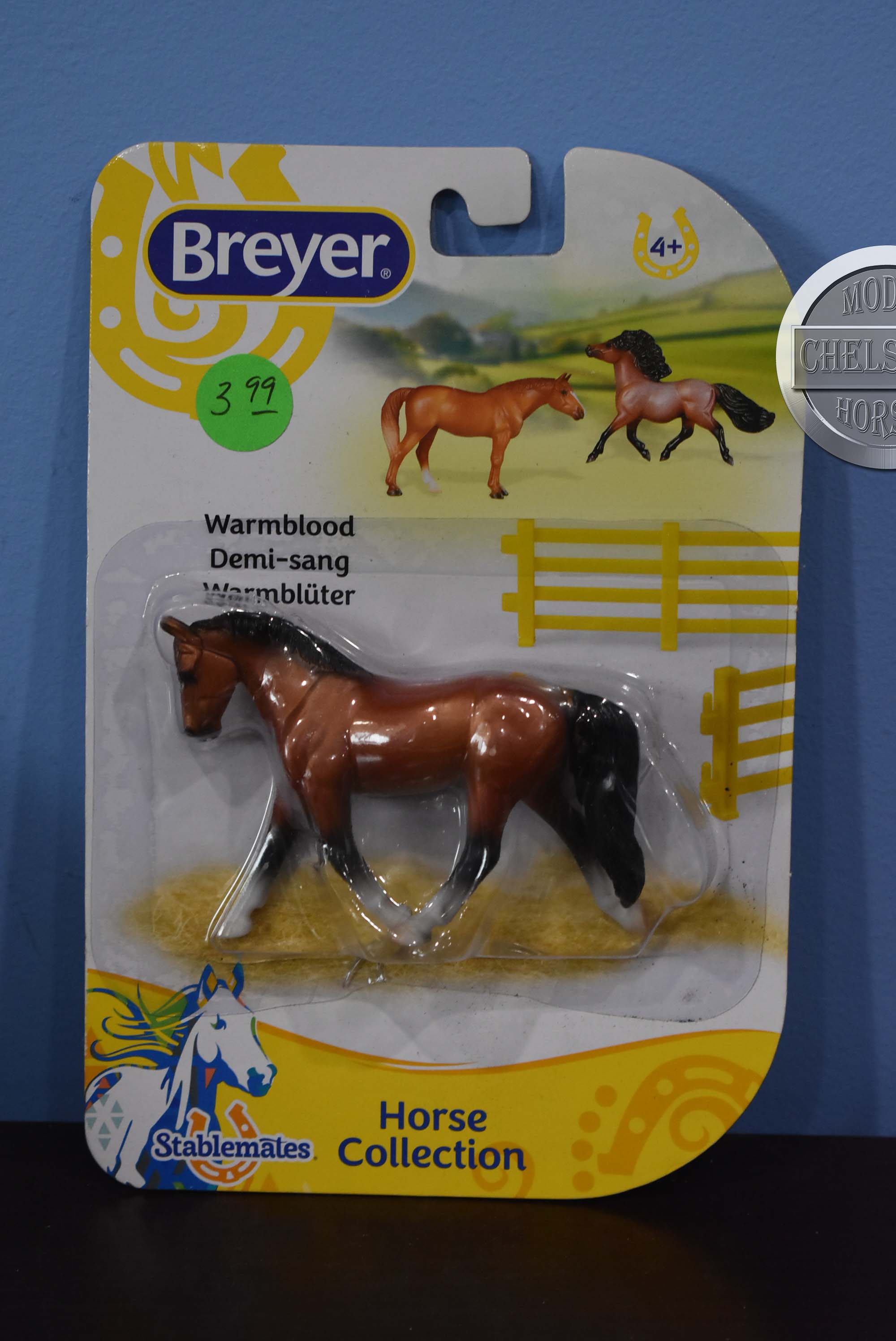 Bay Dutch Warmblood-New in Package-Trotting Warmblood Mold-Breyer Stablemate