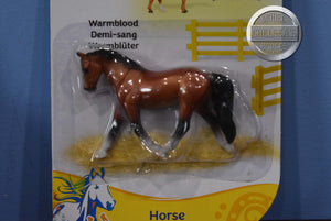 Bay Dutch Warmblood-New in Package-Trotting Warmblood Mold-Breyer Stablemate