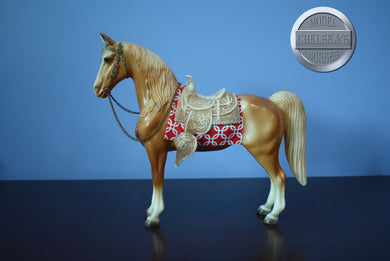 Palomino Western Horse with Saddle-Western Horse Mold-Breyer Traditional