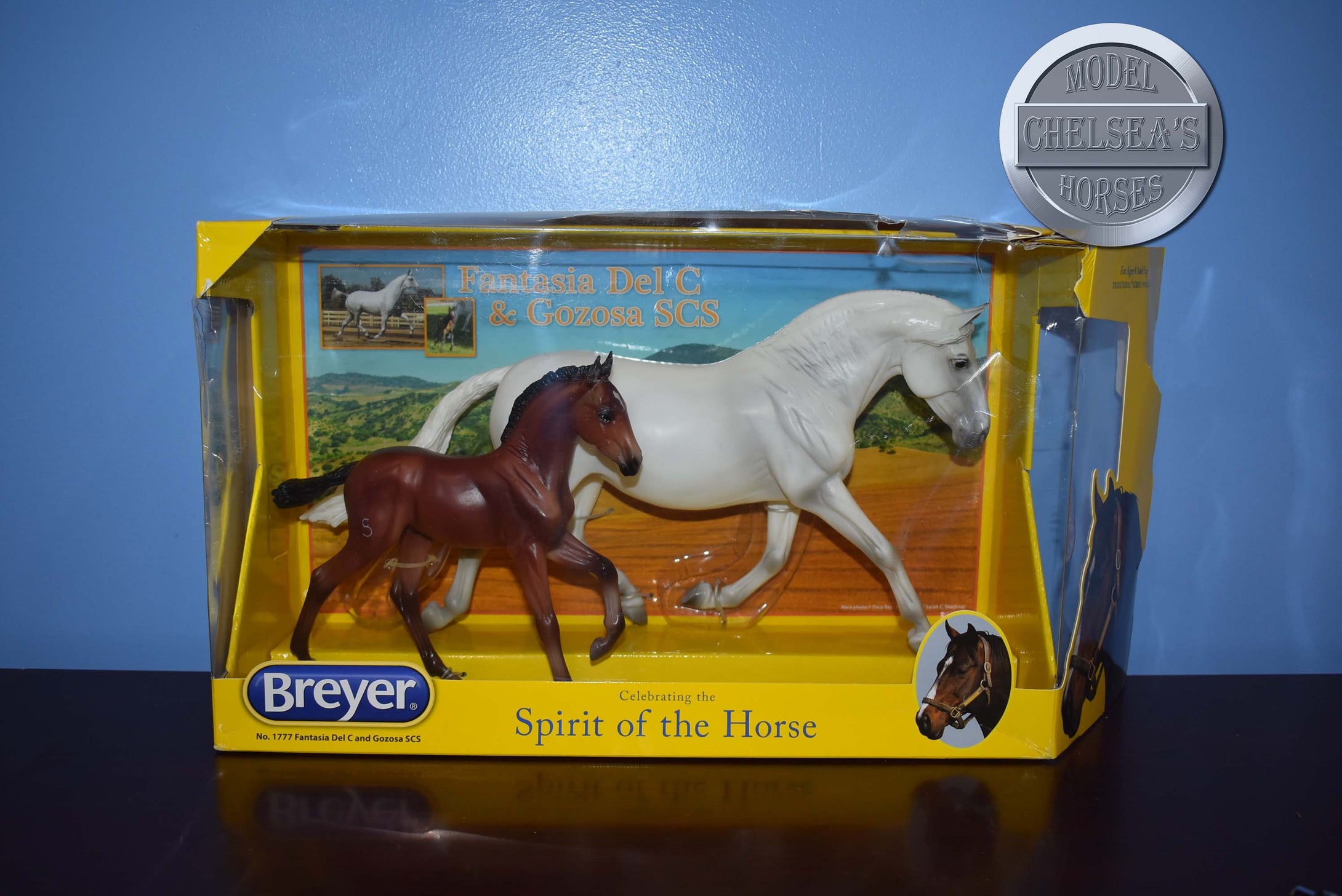 Fantasia Del C and Gozosa SCS-Andalusian Mare and Foal Mold-Breyer Traditional