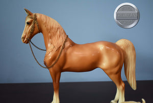 Palomino Western Horse with Saddle-Western Horse Mold-Breyer Traditional