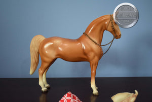 Palomino Western Horse with Saddle-Western Horse Mold-Breyer Traditional
