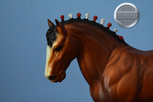 Red Bobs Clydesdale Stallion-Clydesdale Stallion Mold-Breyer Traditional