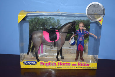 English Horse and Rider Set-New in Box-Breyer Classic