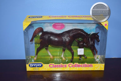 Chestnut Arabian Horse and Foal-New in Box-Breyer Classic