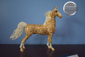 30th Anniversary Gold Florentine ASB-American Saddlebred Stallion Mold with COA-Breyer Traditional