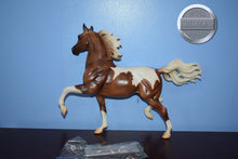 Load image into Gallery viewer, Pinto Arabian Stallion-Tail Tip Broken-Huckleberry Bey Mold-Breyer Traditional