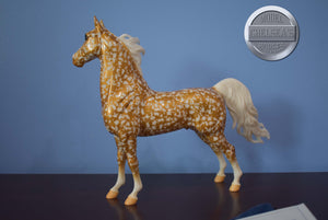 30th Anniversary Gold Florentine ASB-American Saddlebred Stallion Mold with COA-Breyer Traditional