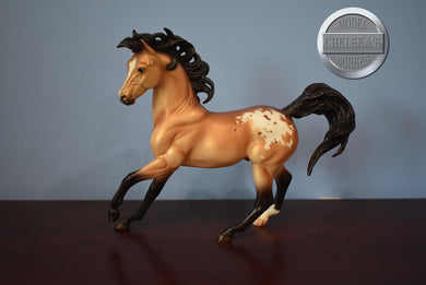 Spun Gold-Buckskin Appaloosa-Breyerfest Exclusive-Ethereal Mold-Breyer Traditional