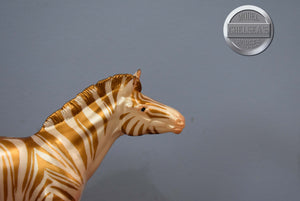 Gold (#2) Candy Cane Zebra-Holiday Exclusive-Zebra Mold-Breyer Traditional