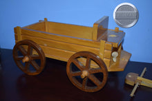 Load image into Gallery viewer, Pair of Theo with Harness and Wood Wagon-Breyer Traditional with Accessories