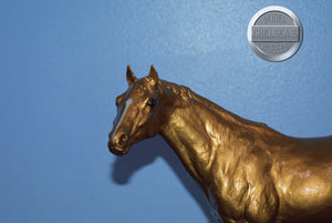 Gold Charm Secretariat-Secretariat Mold-Breyer Traditional