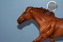 Load image into Gallery viewer, Dead Heat-Chestnut-Breyerfest Exclusive-Ruffian Mold-Breyer Traditional