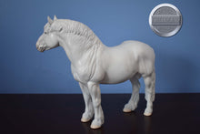 Load image into Gallery viewer, Custom White Ardennes-Ardennes Stallion Mold-Breyer Traditional