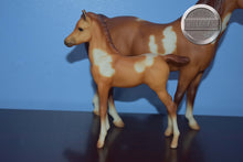 Load image into Gallery viewer, Spotted Legacy Gift Set-Sears Exclusive-Proud Arabian Mare and Foal Mold-Breyer Traditional