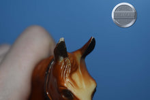 Load image into Gallery viewer, Chestnut Race Horse with Saddle-Vintage Race Horse Mold-Breyer Traditional
