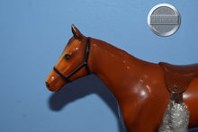 Load image into Gallery viewer, Chestnut Race Horse with Saddle-Vintage Race Horse Mold-Breyer Traditional