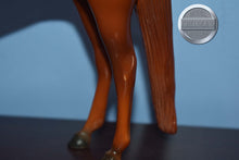Load image into Gallery viewer, Chestnut Race Horse with Saddle-Vintage Race Horse Mold-Breyer Traditional