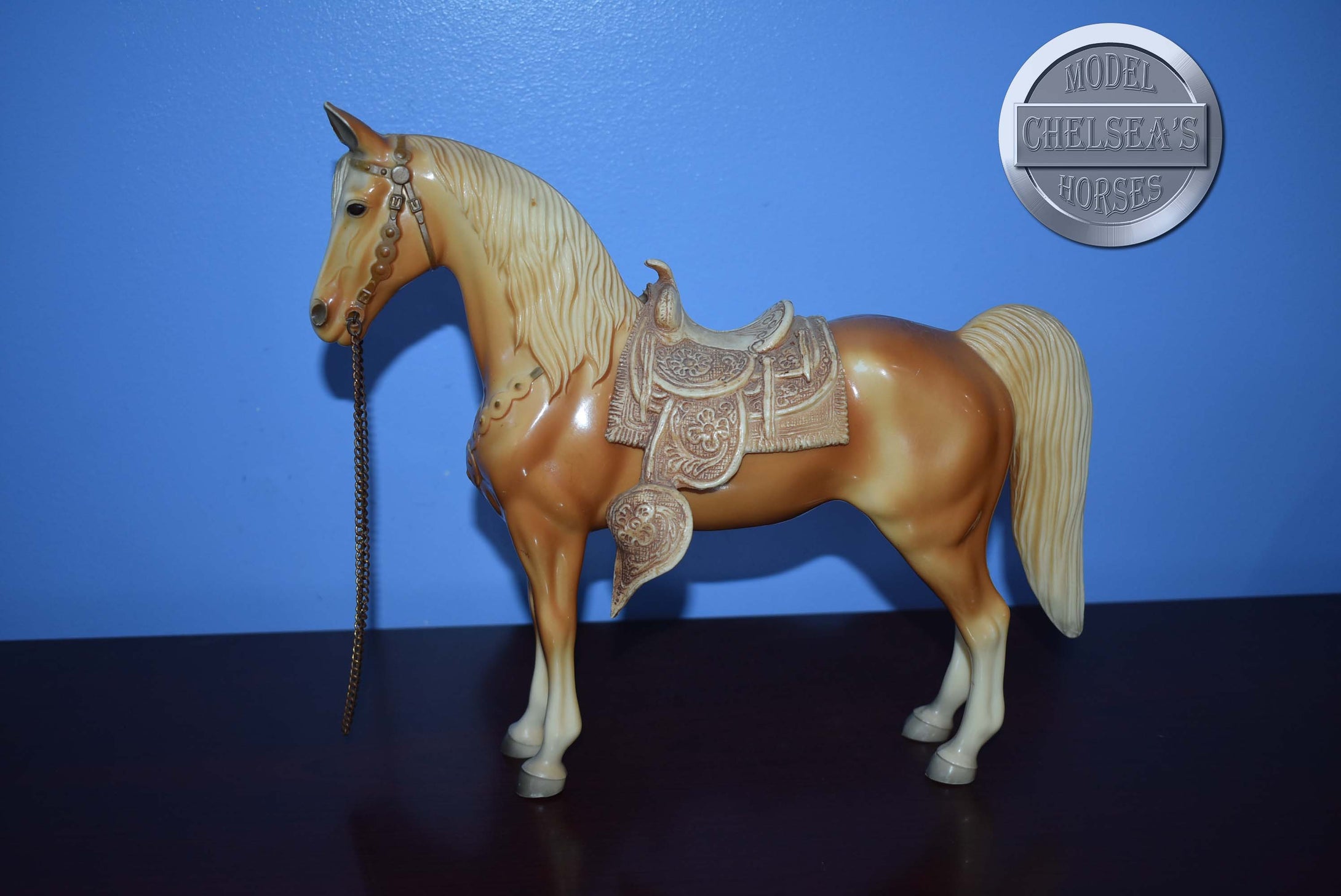 Palomino Western Horse with Saddle-Western Horse Mold-Breyer Traditional