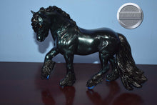 Load image into Gallery viewer, Custom Deep Green Glitter Pony-Fell Pony Mold-Breyer Traditional