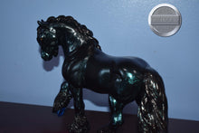 Load image into Gallery viewer, Custom Deep Green Glitter Pony-Fell Pony Mold-Breyer Traditional