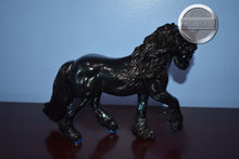 Load image into Gallery viewer, Custom Deep Green Glitter Pony-Fell Pony Mold-Breyer Traditional