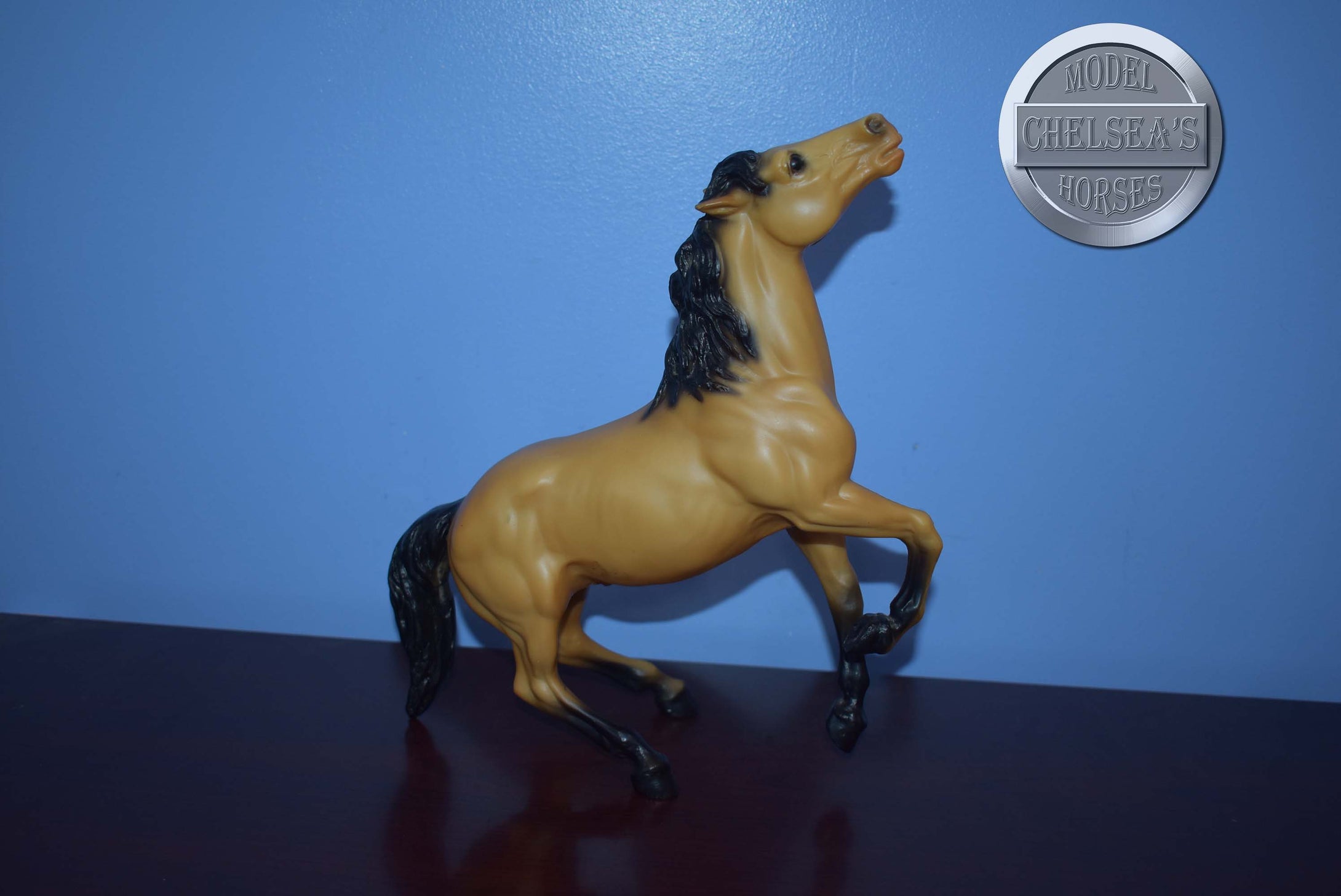 Buckskin Diablo-Semi Rearing Mustang Stallion Mold-Breyer Traditional