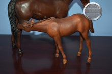 Load image into Gallery viewer, Thoroughbred Mare and Foal Set-Thoroughbred Mare and Suckling Foal Mold-Breyer Traditional