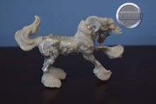 Load image into Gallery viewer, Silver Filigree Festive Holiday-Holiday Exclusive-Mini Brishen Gypsy Vanner Mold-Breyer Stablemate