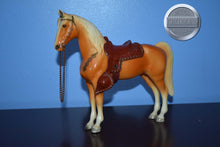 Load image into Gallery viewer, Palomino Western Pony with Saddle-Western Pony Mold-Breyer Traditional