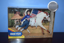 Load image into Gallery viewer, Riata Ranch Trick Riding Set-Black Beauty Mold-Breyer Traditional