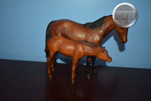 Load image into Gallery viewer, Vintage Nursing Mare and Foal-Thoroughbred Mare and Foal Set Mold-Breyer Traditional